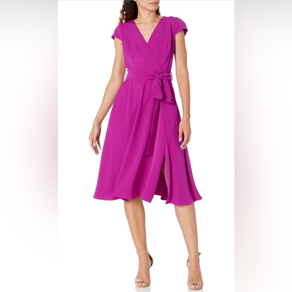 NEW Black Halo Women's Pandora Midi Dress Size 8